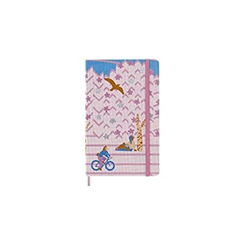 Moleskine Limited Edition Notebook Sakura, Large, Ruled, Bicycle, Canvas Hard Cover (5 x 8.25)