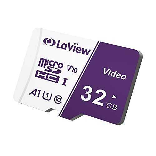 LaView Micro-SD-Karte, 32 GB, microSDXC UHS-I Speicherkarte – 100 MB/s, 667X, U1, Class10, Full HD Video V10, A1, FAT32, High Speed Flash TF Karte P500 für Cemera/Phone/Dashcam/Tablet/P