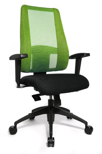 TOPSTAR® Bürostuhl Lady Sitness DeLuxe, schwarz/grün, Sie erhalten 1 Stück