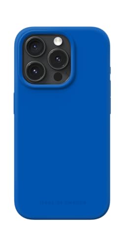 IDEAL OF SWEDEN Griffige Silikon-Handyhülle mit Einer glatten Haptik und leichtem Gefühl - Schützende stoßfeste Hülle in trendigen Farbdesigns, Kompatibel mit iPhone 15 Pro (Cobalt Blue)