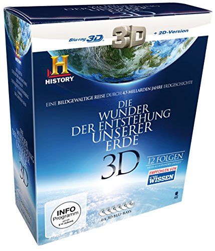 Die Wunder der Entstehung unserer Erde 3D Box [3D Blu-ray + 2D Version] (6 Disc-Set)