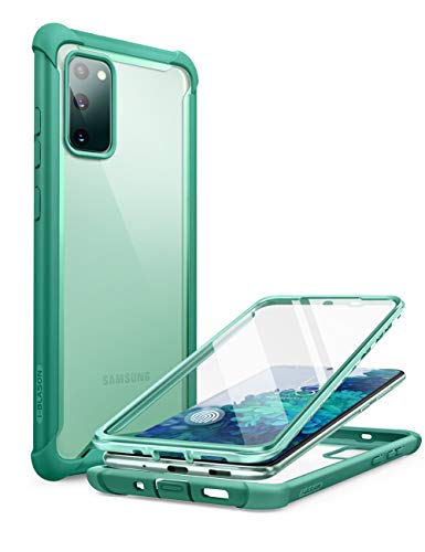 i-Blason Transparent Hülle für Samsung Galaxy S20 FE (6.5") 5G Handyhülle Bumper Case Robust Schutzhülle Cover [Ares] mit Displayschutz 2020, Grün