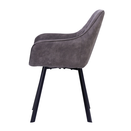 SalesFever Stuhl, Höhe: 84 cm, taupe/schwarz, 2 stk - grau 2