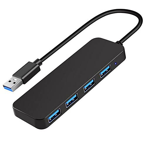 USB-Hub 3.0, ANKKY 4-Port USB 3.0 Hub USB Splitter USB Expander für Laptop, Xbox, Flash-Laufwerk, HDD, Konsole, Drucker, Kamera, Tastatur, Maus, 3 m