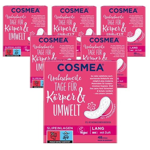 Cosmea Slipeinlage aus Rohstoffen. (Lang mit Duft 240 Stück)