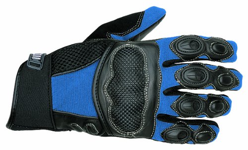 Nerve Race Handschuhe, Schwarz/Blau, M