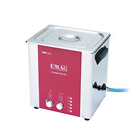 Ultraschallreiniger EMAG Emmi® D 130, Edelstahl, 13 l, Sweep & Degas, Zeitschaltuhr, Ablauf & Heizung