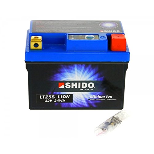 Shido LITHIUM-IONEN Batterie YTZ5S 12 Volt, SHIDO Motorrad Batterie | LiFePO4 | LI-YTZ5S passend für Beta Alp 200, Bj. 2010 [Preis ist inkl. Batteriepfand]