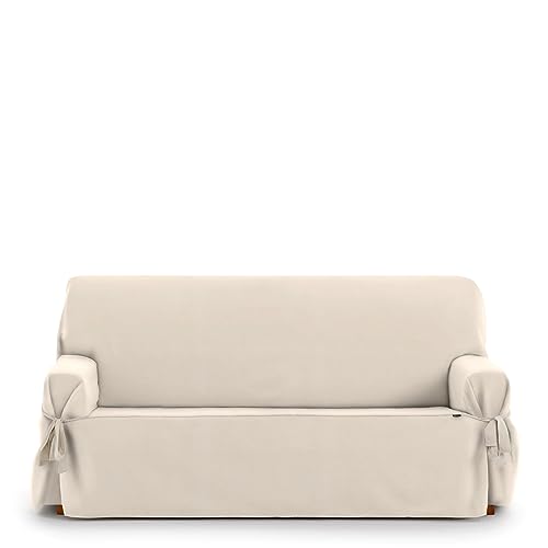 Eysa Universal-Sofabezug, verstellbar, mit Bändern, Oriente, 3-Sitzer, Farbe 01/Beige