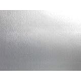 Askol DecoMeister Klebefolien in Aluminium-Gebürstet-Optik Aluminiumblechfolien Kühlschrank-Folien Aluminiumfolie Selbstklebefolie Möbelfolie Selbstklebend 45x490 cm Blechfolie Metallic Gebürstet