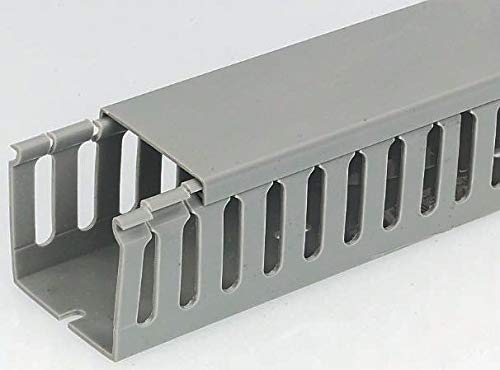 RS PRO Verdrahtungskanal Grau, 40 mm x 60mm, Länge 1m Kunststoff, Seitenwand Eng, Packung a 4 Stück
