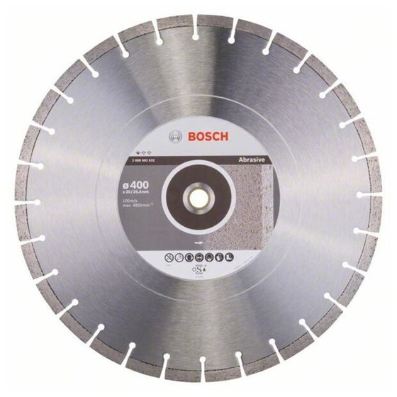 Bosch - Diamanttrennscheibe Standard for Abrasive, 400 x 20,00/25,40 x 3,2 x 10mm
