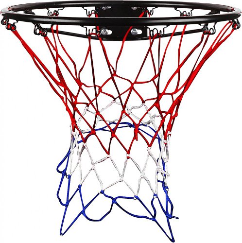 V3tec Basketballkorb mit Netz rot-Weiss