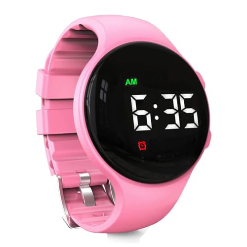 e-vibra Vibrationsalarm Erinnerung Uhr Silent Wake Up Uhr - mit Multi-Alarmen und Schloss (Pink)