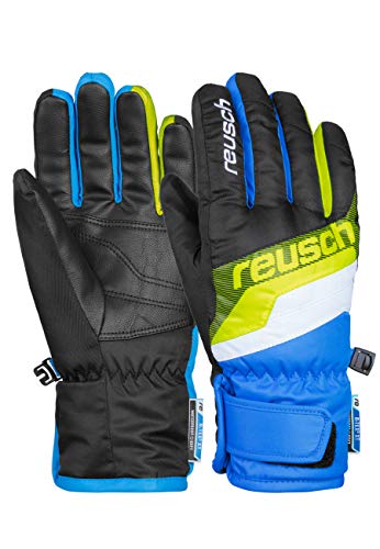 Reusch Kinder Dario R-TEX XT Junior Handschuh, Black/Brilliant Blue, 5.5