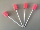 100Pcs of Pink Disposable Sponge Swab for Oral Clinic Cleaning Use by TT Dental
