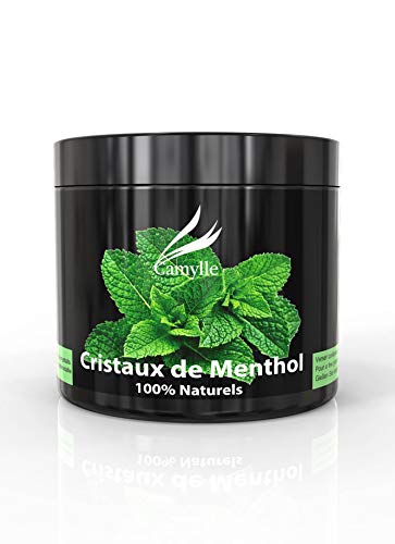 Camylle - 100% Natürliche Menthol-Kristalle für Sauna - Erfrischend mit frischen und kräftigen Aromen - 250g