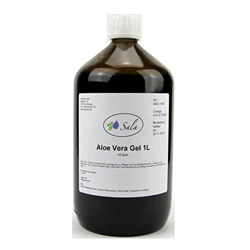 Sala Aloe Vera Gel 10 fach flüssig 1000 ml (1 L Glasflasche)