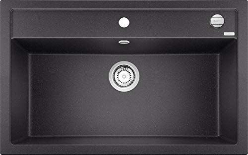 Blanco DALAGO 8, Küchenspüle, Granitspüle aus Silgranit PuraDur, 1 Stück, anthrazit-schwarz, 516629