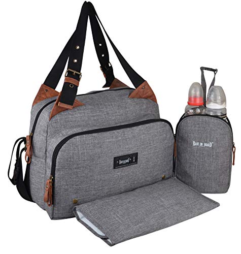 Baby on Board Wickeltasche Titou City Grey