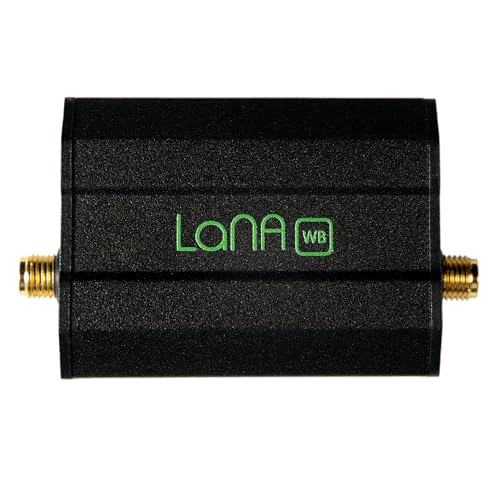 Nooelec Lana WB - Ultra-Low Noise Amplifier (LNA) Module for RF & Software Defined Radio (SDR) with Enclosure & Accessories. Wideband 300MHz-8000MHz Frequency Capability w/BiasTee & USB Power Options