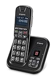 Emporia TH-21AB DECT Schnurloses Telefon analog Anrufbeantworter, Freisprechen, für Hörgeräte KOM