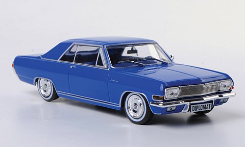 Opel Diplomat A Coupe, (ohne Magazin) , blau, 1966, Modellauto, Fertigmodell, SpecialC.-40 1:43