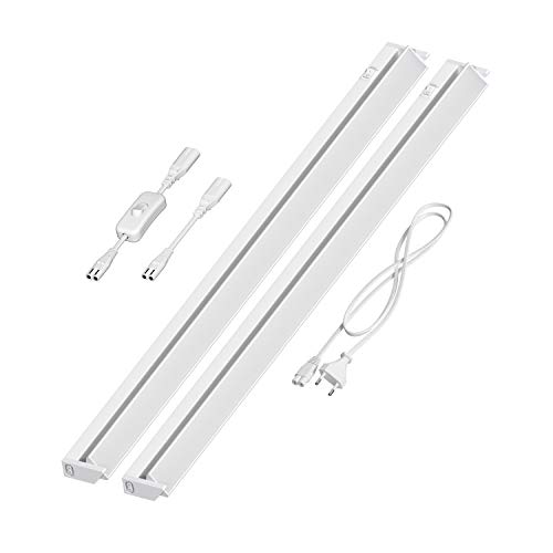 ledscom.de LED Unterbau-Leuchte LIWO 91cm, schwenkbar, mit Schalter, 28,8254W, je 1517lm, weiß, 2er Set