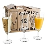 Van Well 120er Set Sektglas Royalty Standard, 18 cl, Ø 50 mm, H 160 mm, Sektflöte, Kelchglas, Champagner-u. Prosecco-Glas, Partyglas, glasklar, Gastronomie
