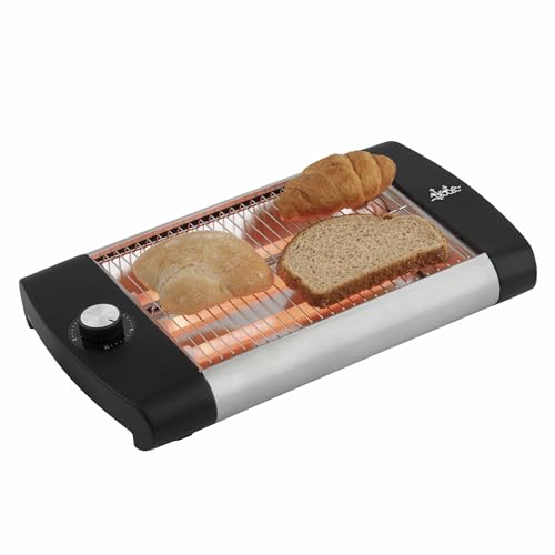 JATA JETT1588 Horizontaler Brot Toaster mit 3 Quarzstäben 600 W mit Timer Große Bräunungsfläche (23 x 20 cm)