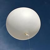 Riesiger Wetterballon weiß für meteorologische Untersuchung Urlaub Party Dekoration Unterhaltung Spielzeug (244 cm)