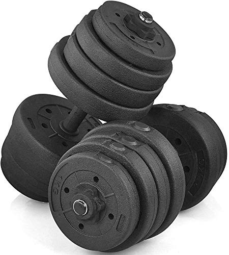 Dumbbells Set 30KG Verstellbare Hanteln Gewicht Set für Männer und Frauen für Home Fitness Workout Bodybuilding Training