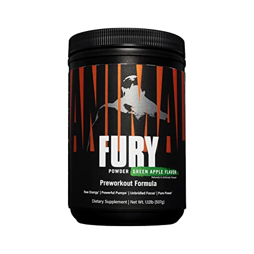 Universal Nutrition Animal Fury Pre-Workout Booster Trainingsbooster 320g (Green Apple - Grüner Apfel)