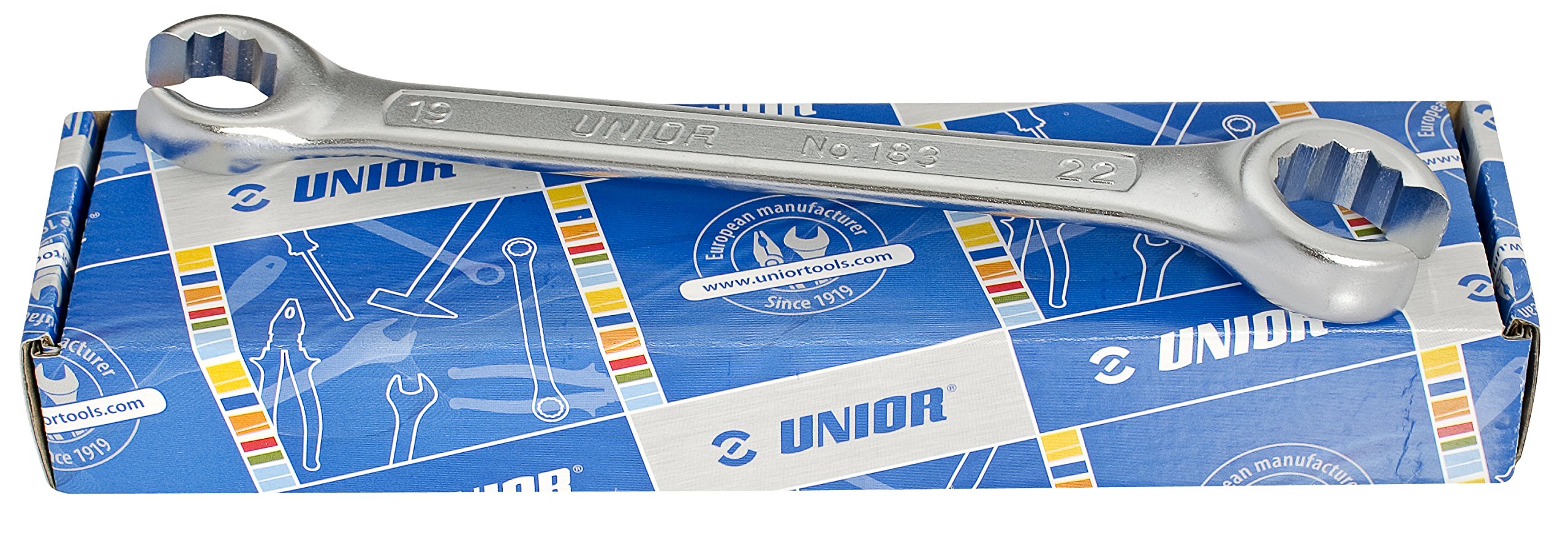 Unior 183/2CB Ringschlüssel, offen, Set im Karton, 8-32/9 Zoll