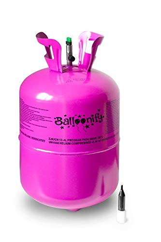 HVG-Trading Helium-Flasche für bis zu 50 Luftballons Folienballons Ballongas 420 Liter (0,42 m³)