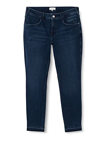 TRIANGLE Damen Jeans slim, Tiefblau, 46W / 28L EU