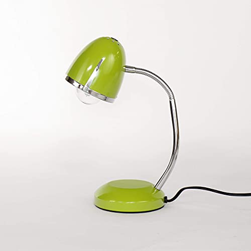 Grüne Schreibtischlampe Retro Design Metall E27 Tischleuchte 60er Jahre Leselicht Büro Arbeitsplatz