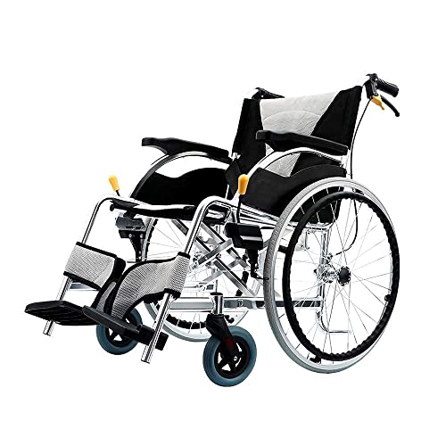 Lightweight Wheelchair Tragbarer Transport, faltbar, Hilfe, Elderly Behinderung, Rehabilitation, Patienten, Nursing Cart Seat 3D Shock Absorption Manual Design