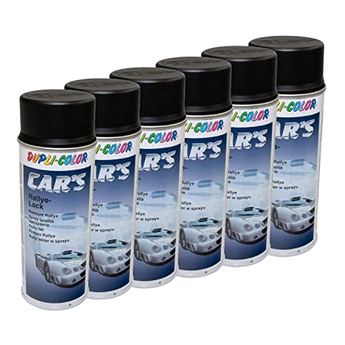 Lackspray Spraydose Sprühlack Cars Dupli Color 385872 schwarz matt 6 X 400 ml
