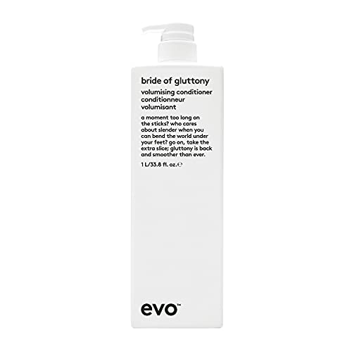 Evo bride of gluttony volumising conditioner 1l I Volumen Conditioner für alle Haartypen, speziell für feines Haar I verleiht Geschmeidigkeit und Glanz, reduziert Frizz I vegan, ohne Sulfate