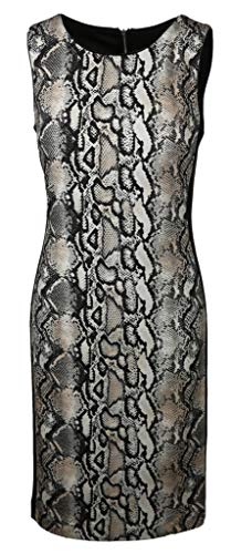 Joseph Ribkoff Damen Kleid mit Snake Prints Größe 38 EU Beige (beige)