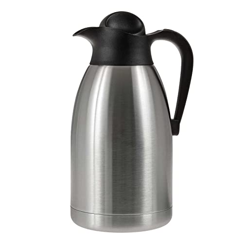 SIDCO Thermoskanne Edelstahl Isolierflasche 2 Liter Isolierkanne Kaffeekanne Teekanne