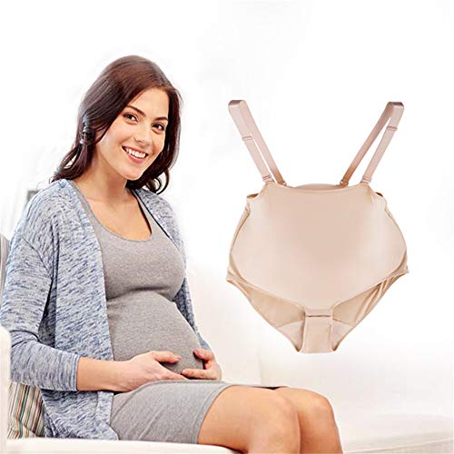 Gefälschter schwangerer Bauch für 2~9 Monate Gefälschtes Bauchkostüm mit M Bodysuit,M