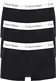 Calvin Klein Herren 3p Low Rise Trunk Boxershorts, Blau (Black/BlueShadow/CobaltWater DTM WB 4KU), Medium (Herstellergröße:M) (3erPack)