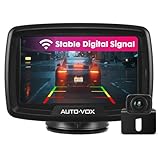 AUTO-VOX Digital Wireless Backup Kamera-Kit, Rückfahrkamera drahtlos CS2, IP68 Wasserdicht Rückfahrkamera 11cm Monitor, Nachtsicht Rückseite Funk Auto-Kamera, interne Antenne, einfache Installation