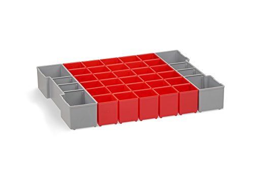 Aufbewahrungsbox Einsätze | Bosch Sortimo L-BOXX 102 Insetboxenset A3 | Erstklassige Sortierboxen für Kleinteile | Ideales Ordnungssystem Schrauben