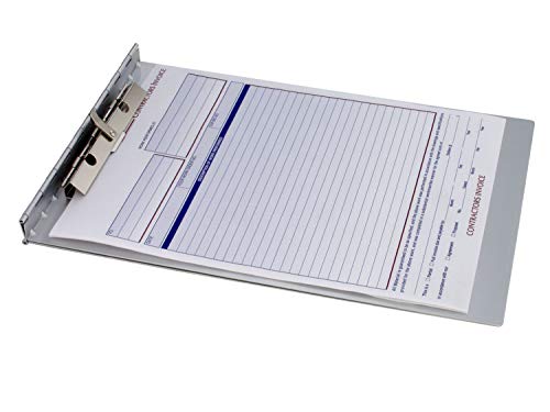 Saunders Papierhalter aus recyceltem Aluminium mit Sichtschutz, Briefgröße, 21,6 x 30,5 cm, 1 Blatthalter (13031), Scharnier oben