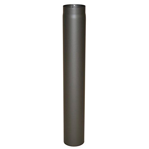 Ofenrohr Senotherm® 2 mm Ø 120 mm hitzebeständig lackiert, gerade - Rauchrohr, Kaminrohr gussgrau - für Pellettofen und Kamine - Länge: 1000 mm