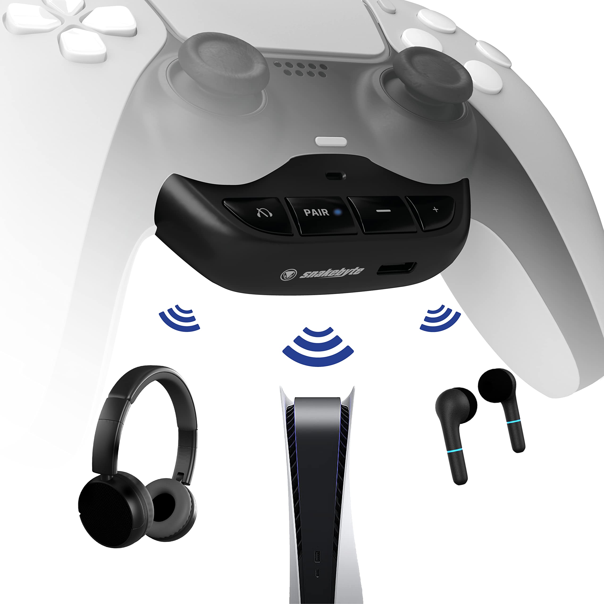 Adaptateur Bluetooth Playstation 5 Pour Casque Audio BT 5.0, Airpods, Casque Audio Sony/Bose, Avec 1