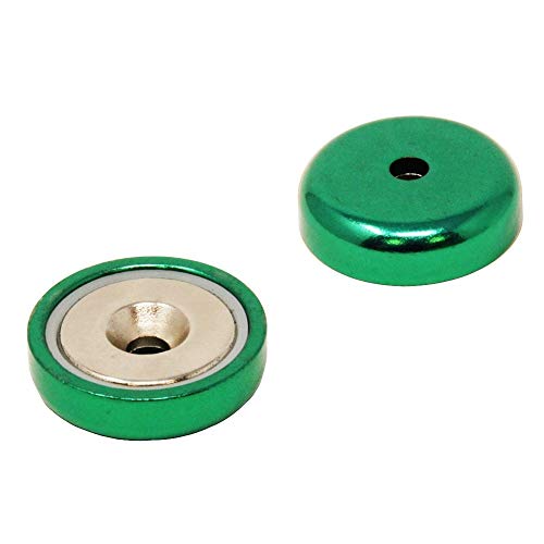 Magnet Expert NPA32(GN)-80 32mm dia A Type Neodymium Pot Green (Pack of 80) Magnet